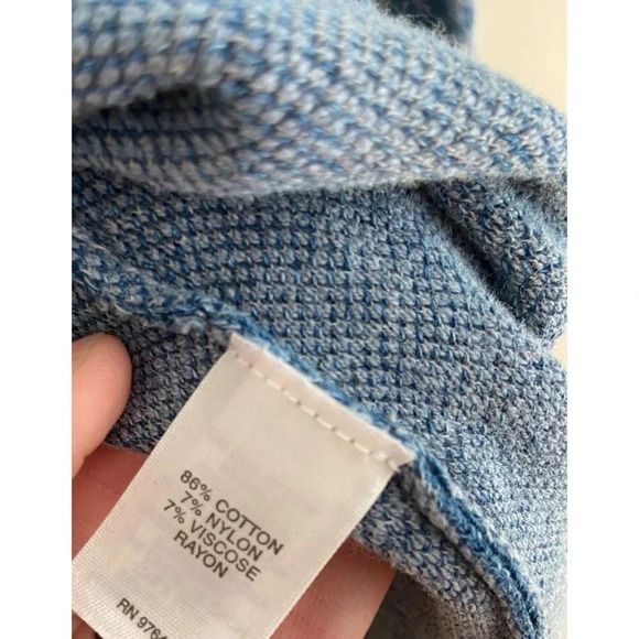 J. Jill Indigo Artisanal Pure Jill Open Front Blue Sweater Petite S - Picture 8 of 11